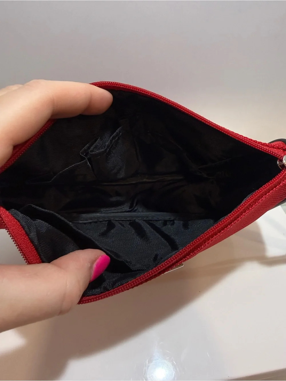 Burberry Red Canvas Clutch